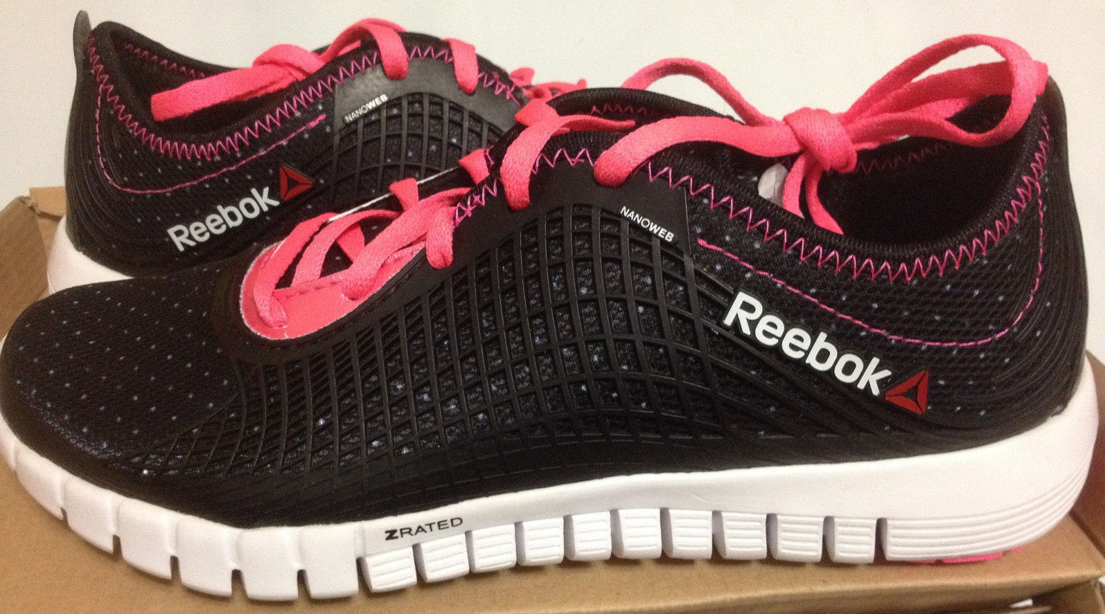 NIB WMNS REEBOK Z GODDESS LE NANOWEB M44463 RUNNING SNEAKERS SHOE BLACK/PINK $95