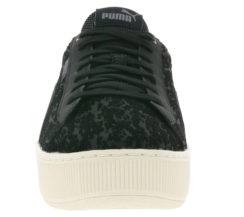 NIB PUMA 363730 02  WOMEN'S PUMA VIKKY PLATFORM VR BLACK SHOE SNEAKERS $80