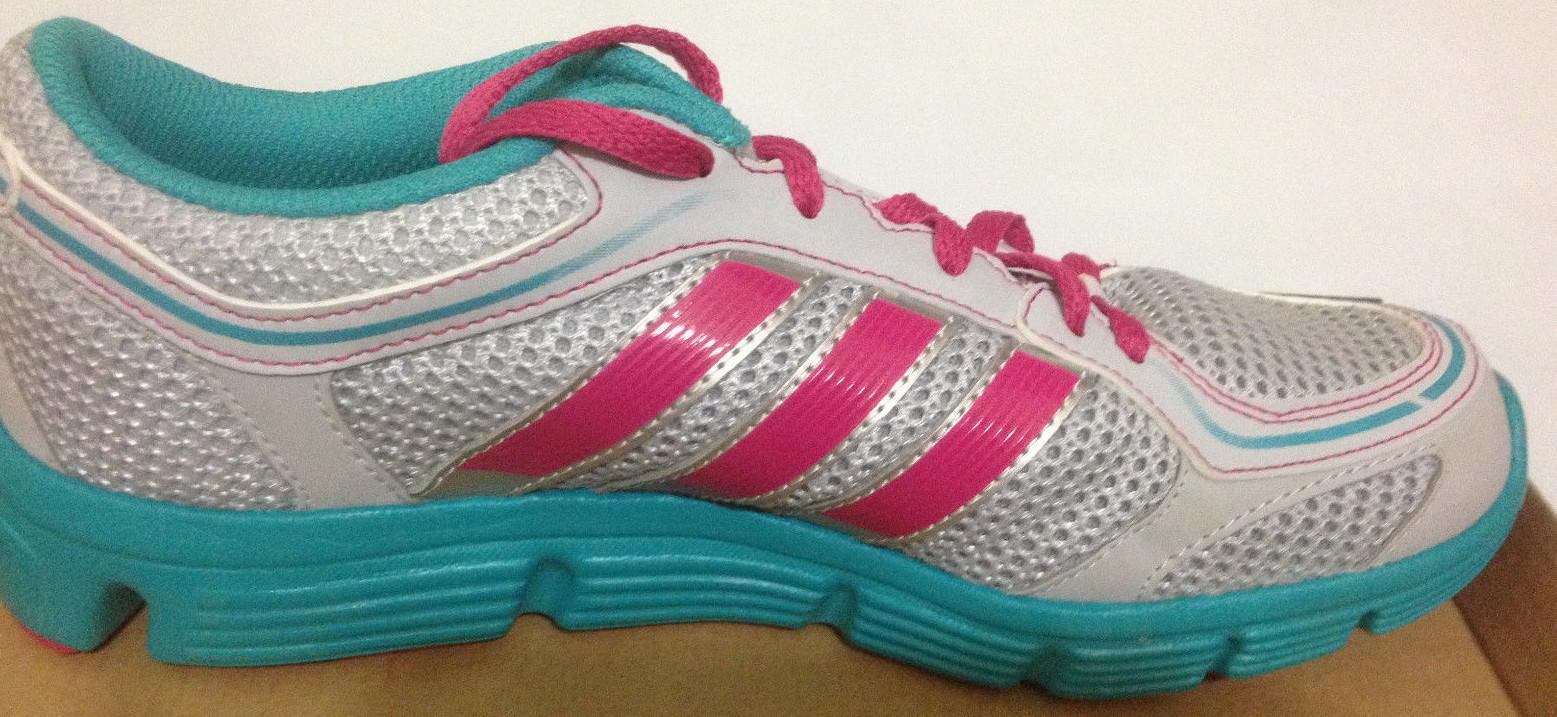 NIB KIDS ADIDAS G67297 KA TRAIL 4 K RUNNING ATHLETIC SHOES LEAD /BERRY SIZE 5.5