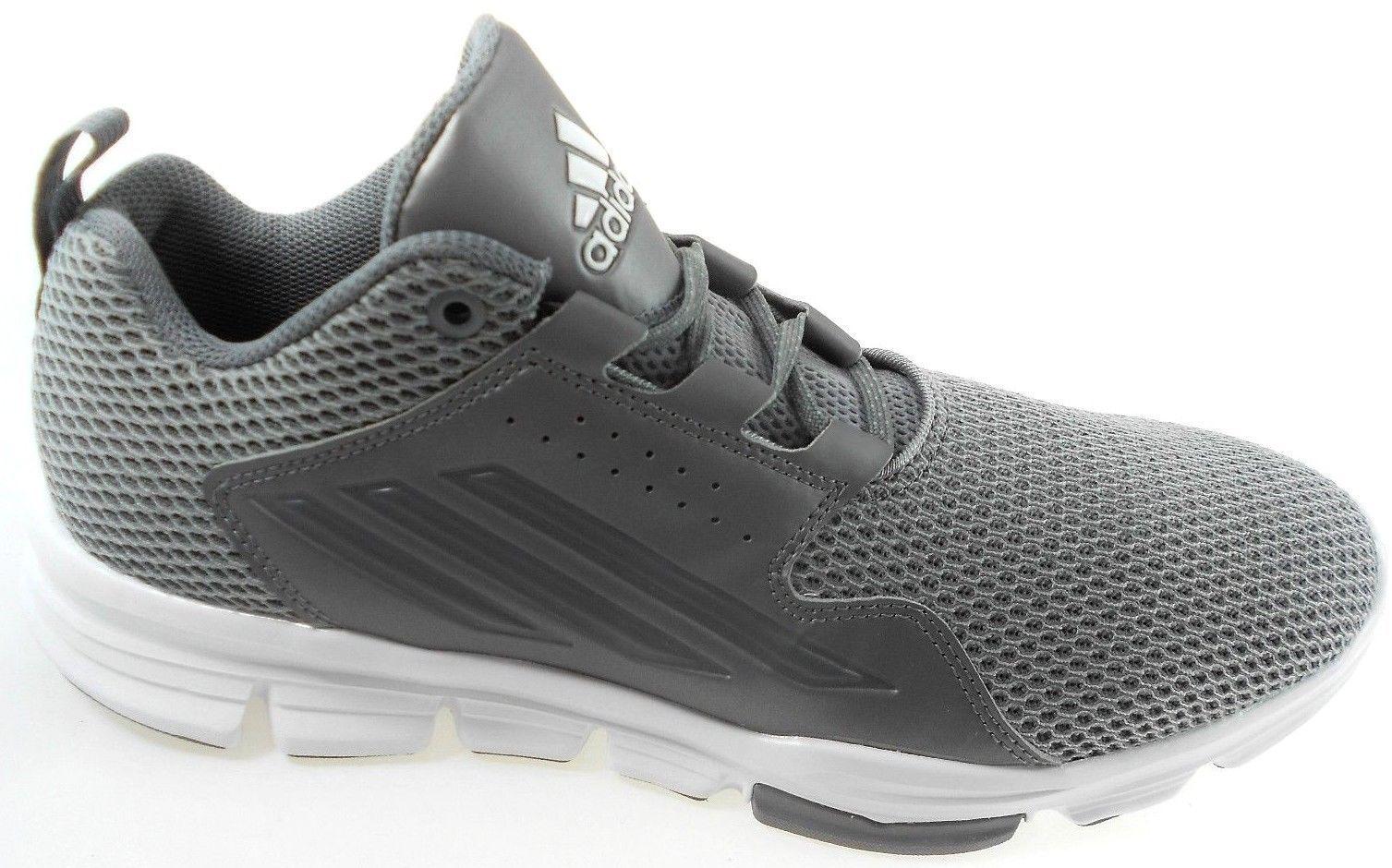 NIB MEN'S ADIDAS CQ1058 GAMEDAY TRAINING RUNNING GREY SHOES SELECT SIZE $80