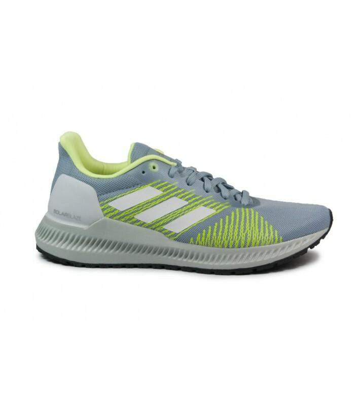 NIB Women's Adidas Solar Blaze W f34546  Grey/ Hi Yellow Running shoes Sneakers