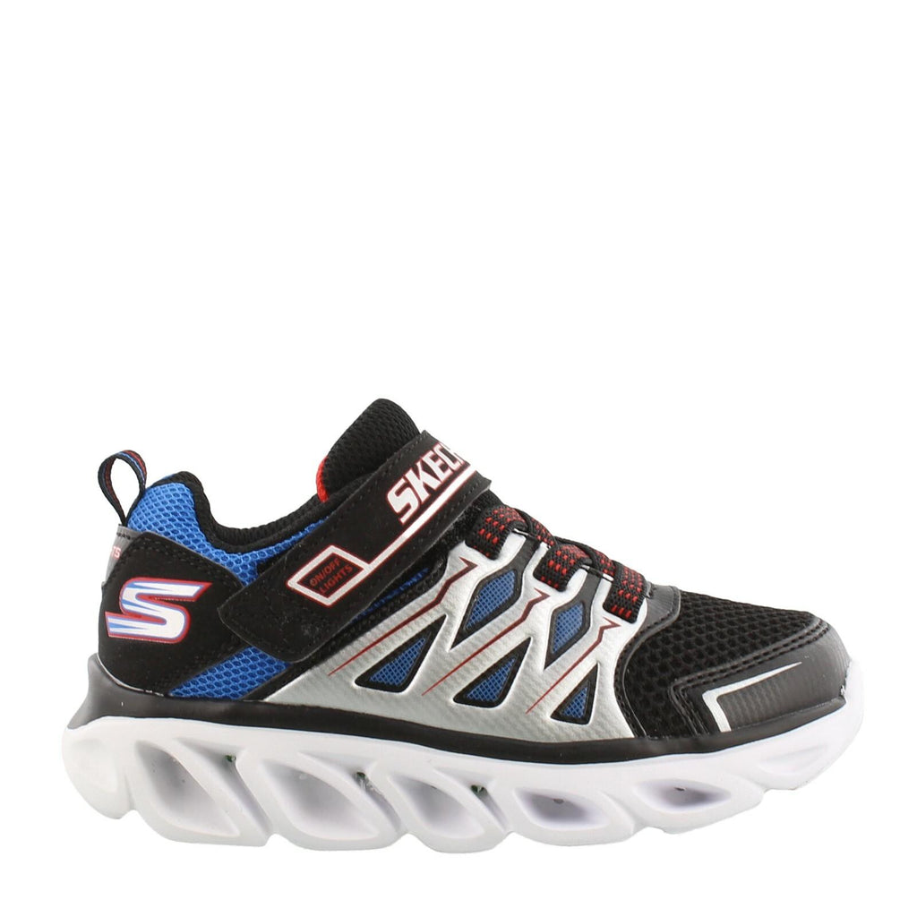 NIB KIDS SKECHERS LIGHT 90511l/BKRB S LIGHT HYPNO FLASH BK/RED SNEAKERS SHOE