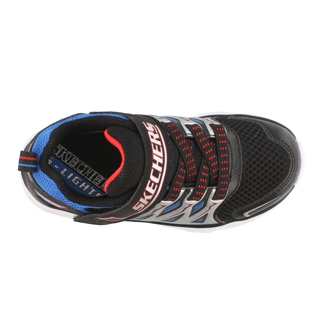 NIB KIDS SKECHERS LIGHT 90511l/BKRB S LIGHT HYPNO FLASH BK/RED SNEAKERS SHOE