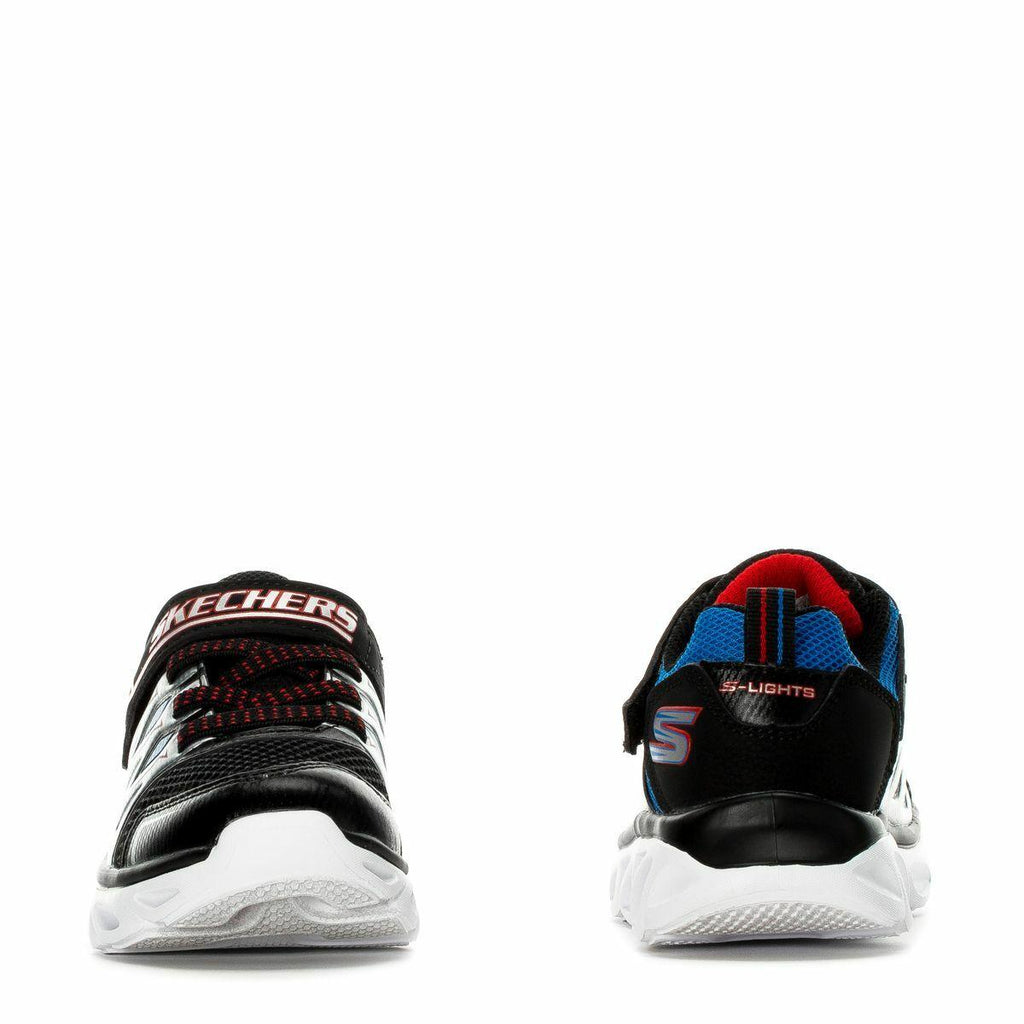 NIB KIDS SKECHERS LIGHT 90511l/BKRB S LIGHT HYPNO FLASH BK/RED SNEAKERS SHOE