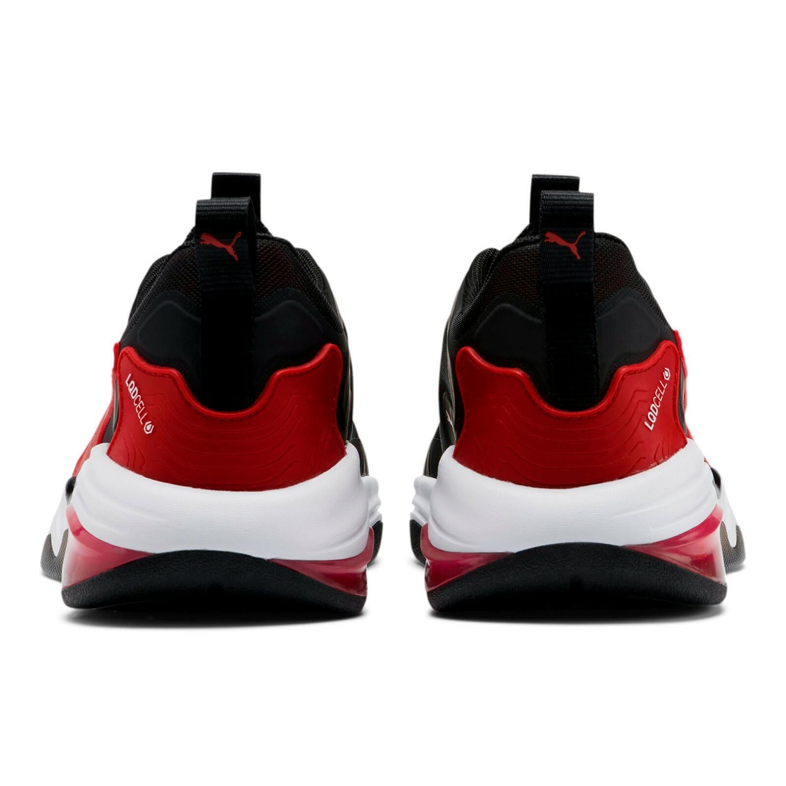 NIB Mens Puma 193237 03 LQDCell Tension Rase Black/Red/White Sneakers Shoes $110