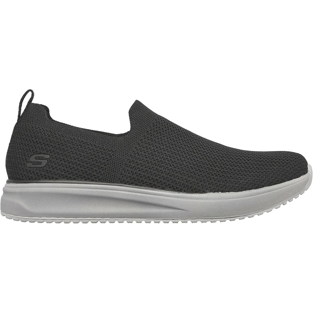 SKECHERS STREET-WEAR 210276/BLK CROWDER ARMEL SLIP ON BLACK SHOES NIB MENS