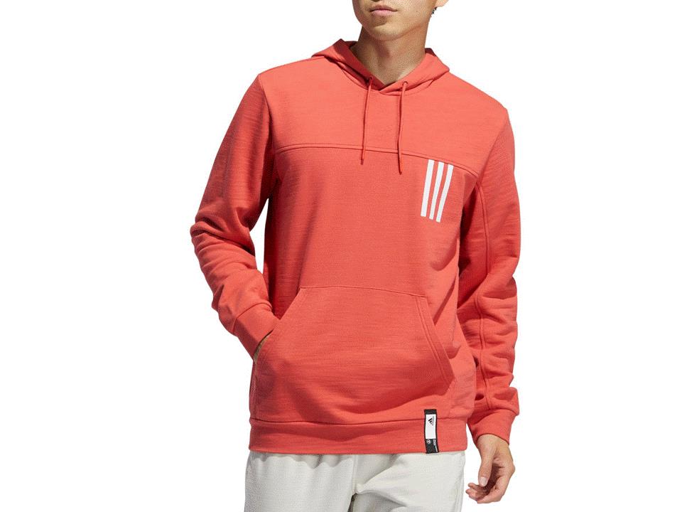 NWT MENS ADIDAS GT6210 POST GAME LITE LOOSE FIT CREW RED HOODIE SELECT SIZE $55