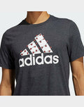 NWT ADIDAS MENS  HB4864 HOLIDAY LIGHTS AMPLIFIER D GREY/WHITE/RED/GREEN TOP TEE