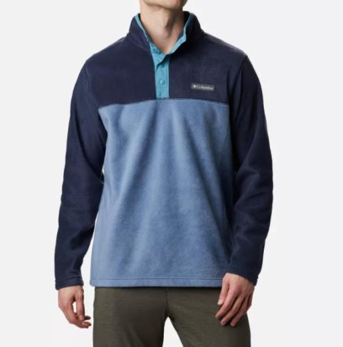 NWT MENS COLUMBIA 1861681 449 STEENS MOUNTAIN HALF SNAP FLEECE BLUE/NAVY JACKET
