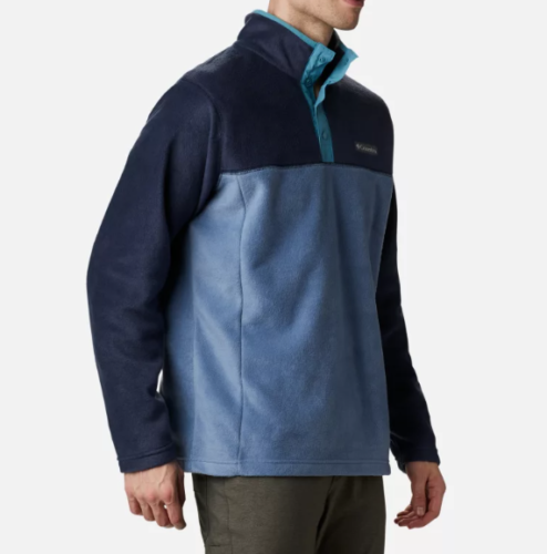 NWT MENS COLUMBIA 1861681 449 STEENS MOUNTAIN HALF SNAP FLEECE BLUE/NAVY JACKET