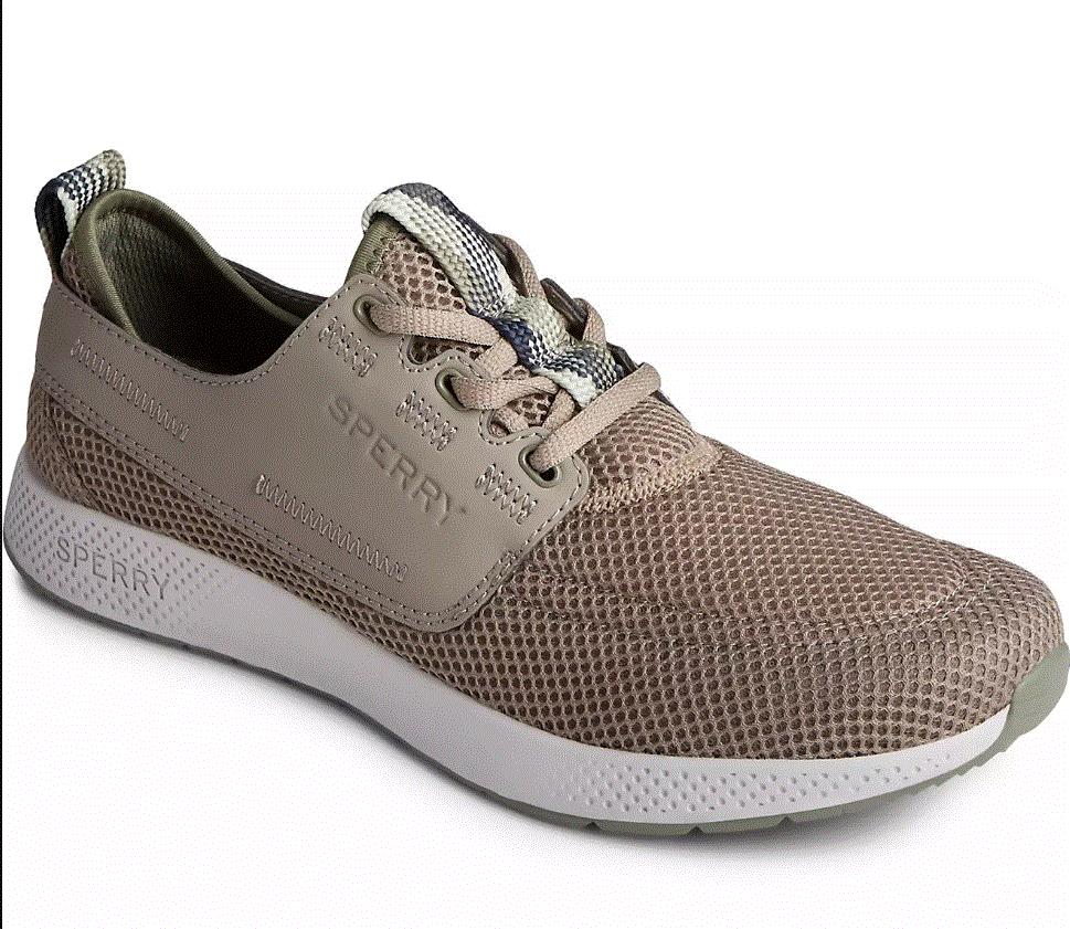 NIB MEN'S SPERRY STS23142 7 SEAS SPORT CUPSOLES  FISHING TAUPE WATER SHOES