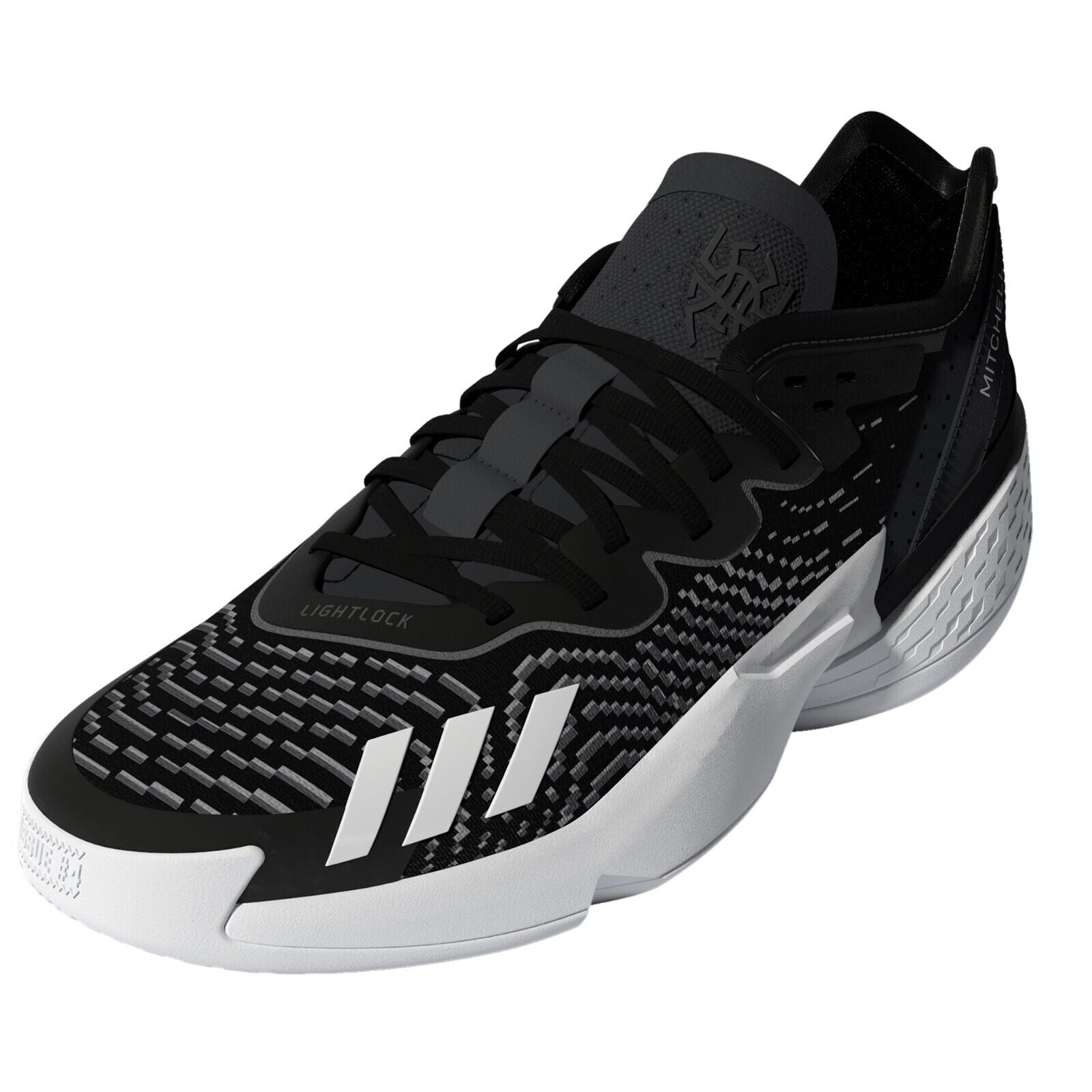 NIB ADULT ADIDAS GY6505 D.O.N. ISSUE 4 BASKETBALL BLACK/WHITE SHOES SNEAKERS