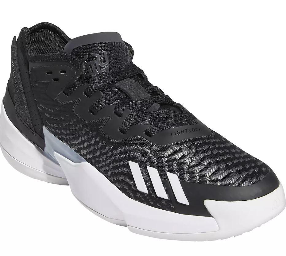NIB ADULT ADIDAS GY6505 D.O.N. ISSUE 4 BASKETBALL BLACK/WHITE SHOES SNEAKERS