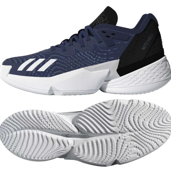 NIB ADULT ADIDAS GY6506 D.O.N. ISSUE 4 BASKETBALL NAVY/WHITE/BLK SHOES SNEAKERS