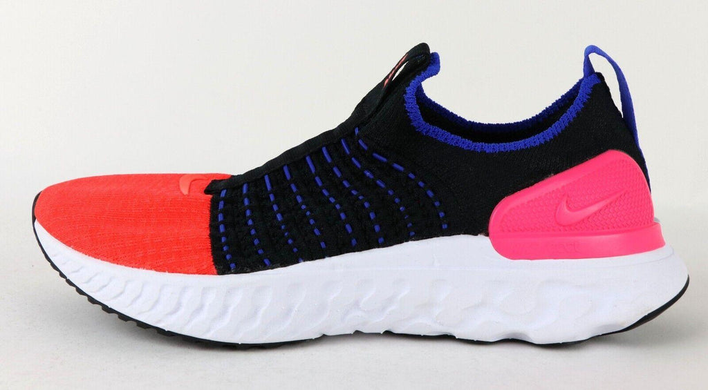 NIB WOMEN NIKE DX2354 001 REACT PHANTOM RUN FK 2 RUNNING BLACK/RD SHOES SNEAKERS