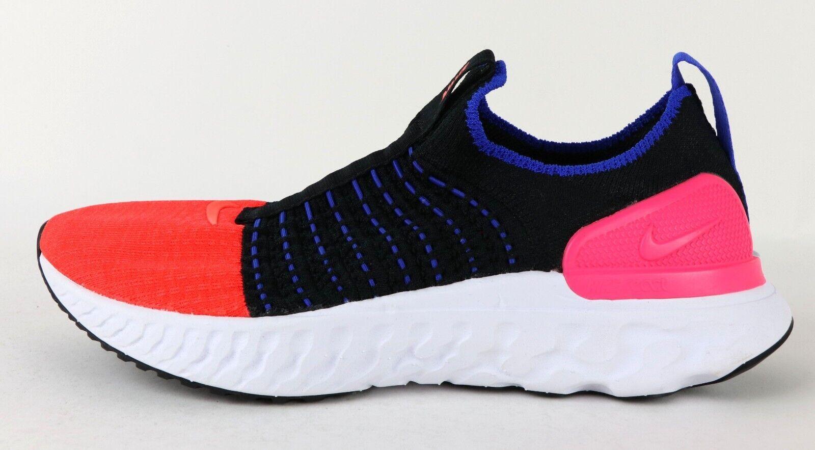 NIB WOMEN NIKE DX2354 001 REACT PHANTOM RUN FK 2 RUNNING BLACK/RD SHOES SNEAKERS