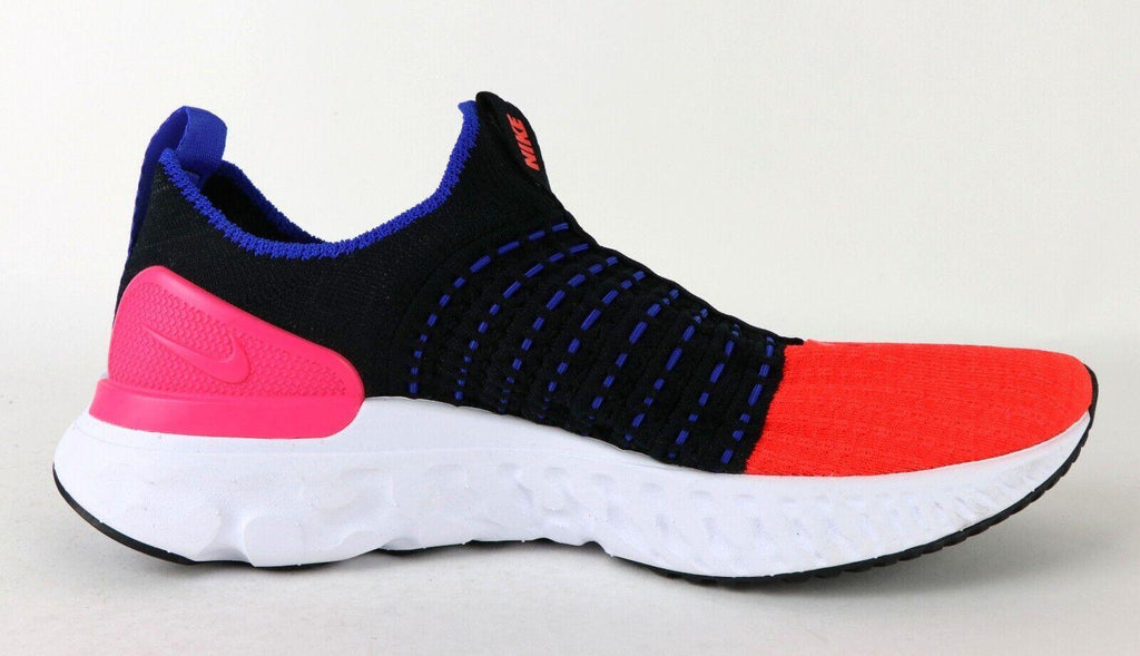 NIB WOMEN NIKE DX2354 001 REACT PHANTOM RUN FK 2 RUNNING BLACK/RD SHOES SNEAKERS