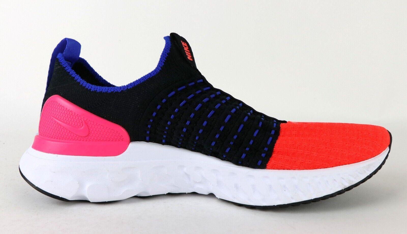 NIB WOMEN NIKE DX2354 001 REACT PHANTOM RUN FK 2 RUNNING BLACK/RD SHOES SNEAKERS