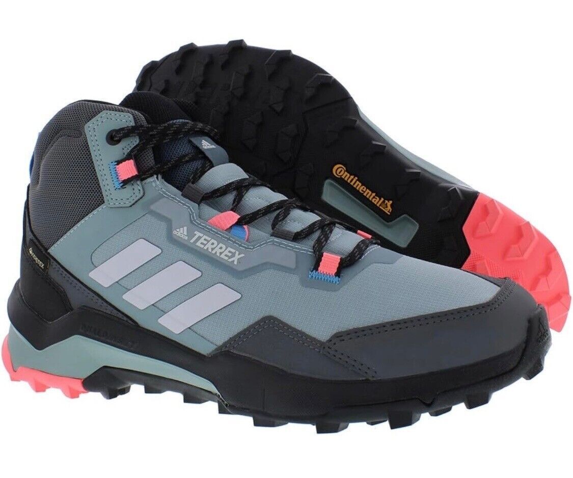 NIB Adidas GZ3050 Womens Terrex AX4 Mid Gortex Hiking Trail Grey Shoes Boot $140