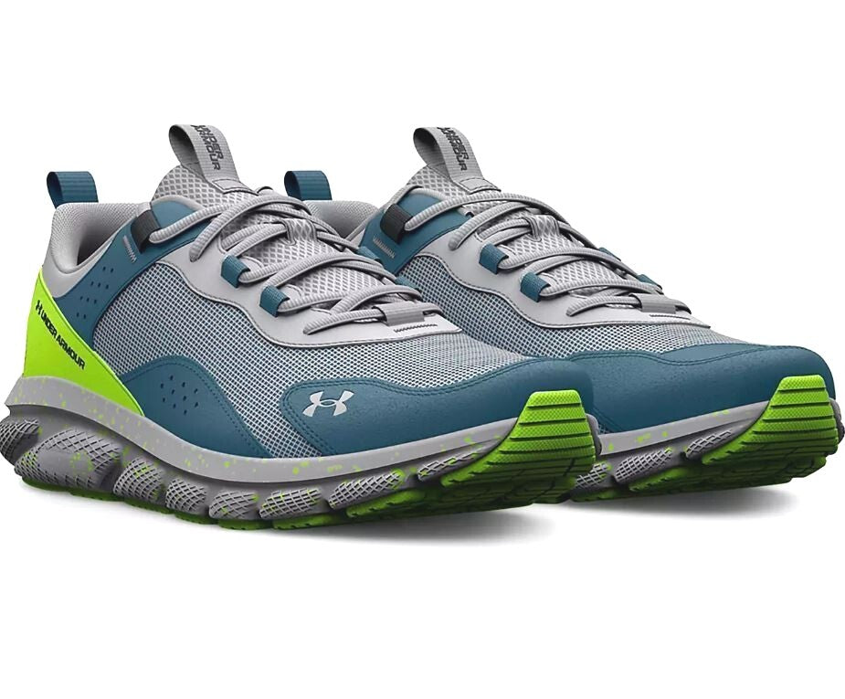 NIB Men UNDER ARMOUR 3025750 103 UA CHARGED VERSSERT SPIKE GRY/GR SHOES SNEAKERS