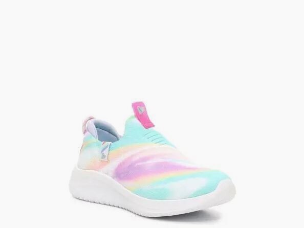 NIB KIDS GIRL SKECHERS LIGHT 303811L/WMLT ULTRA FLEX 3.0 COLOR ME SLEEK SHOE $55