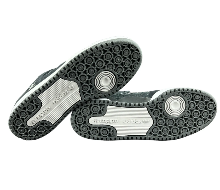 NIB MEN'S ADIDAS ORIGINALS IG7585 FORUM 84 LOW ADV CARBON/WHITE SNEAKERS SHOES