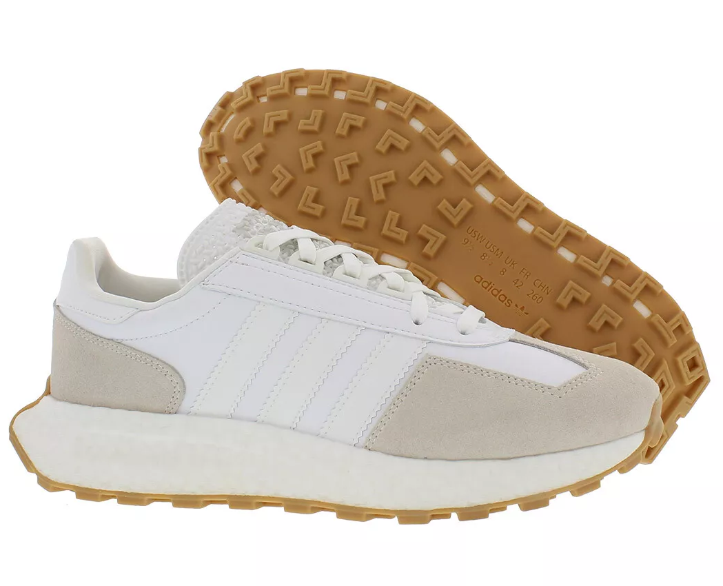 NIB MEN'S ADIDAS ORIGINALS HR1421 RETROPY E5 WHITE/GUM RUNNING SNEAKERS SHOES
