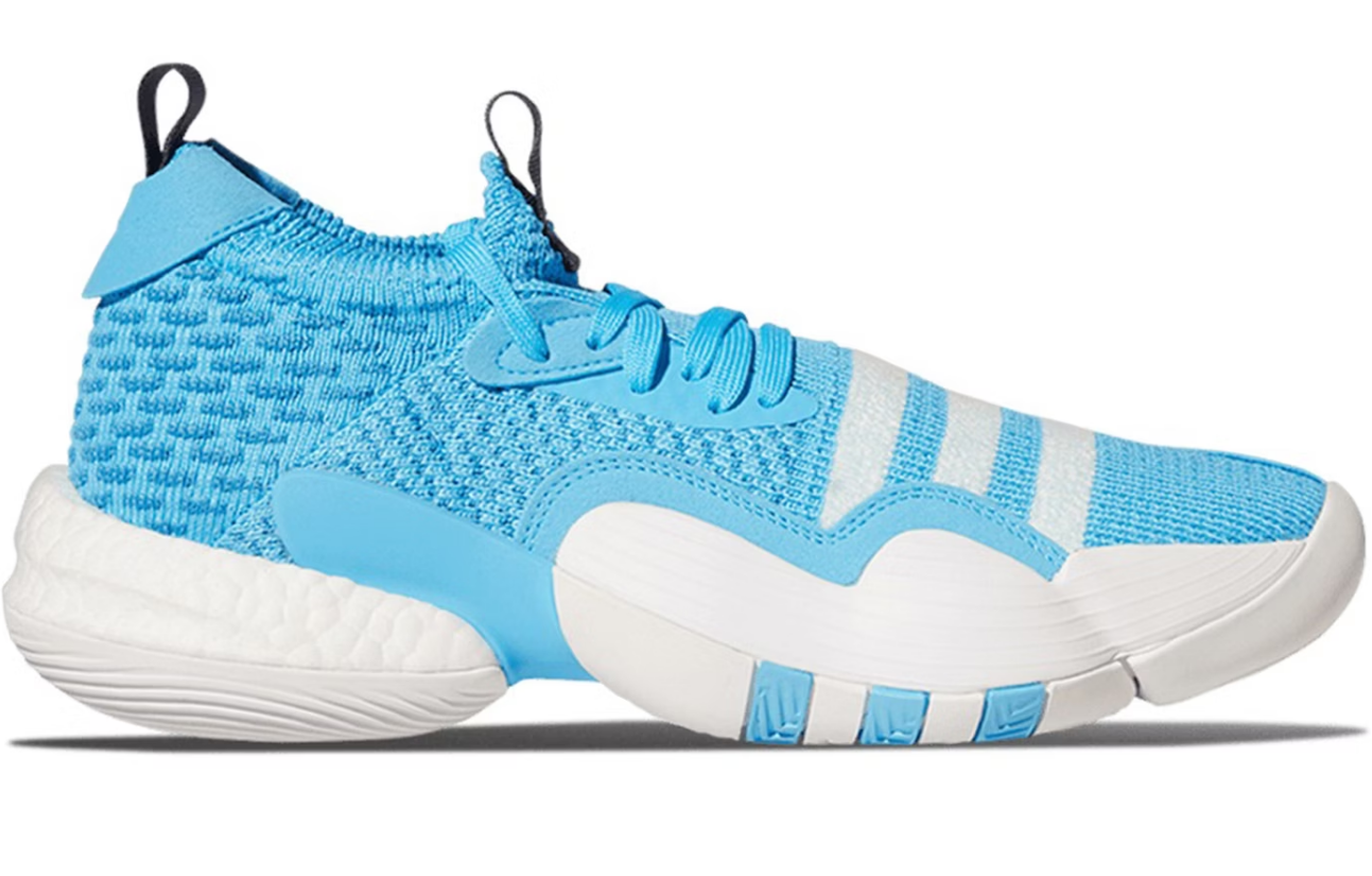 NIB ADULT ADIDAS H06479 TRAE YOUNG 2 BASKETBALL CYAN/WHITE SHOES SNEAKERS $130