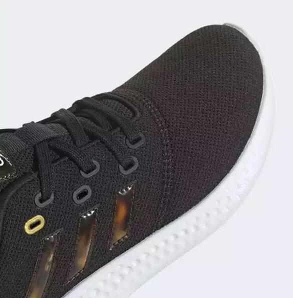 NIB WOMEN'S ADIDAS GY2272 PUREMOTION RUNNING BLACK/WHITE/BROWN STYLISH SHOE $80