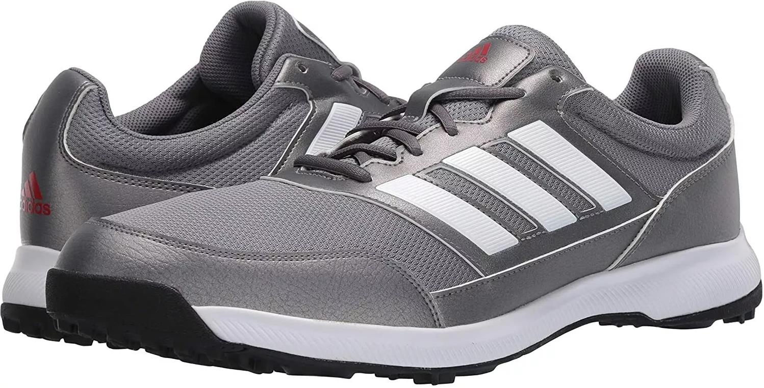 NIB MENS ADIDAS EE9420 TECH RESPONSE 2.0 GREY /WHITE GOLF CLEATS SHOES WIDE