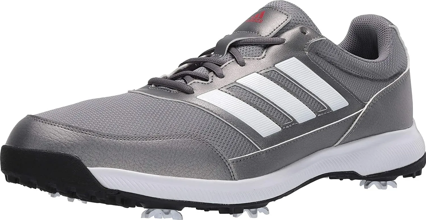 NIB MENS ADIDAS EE9420 TECH RESPONSE 2.0 GREY /WHITE GOLF CLEATS SHOES WIDE