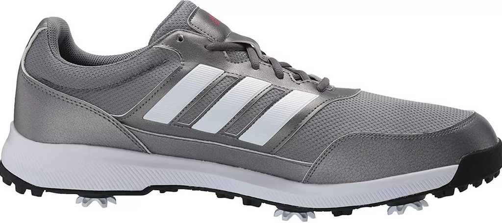 NIB MENS ADIDAS EE9420 TECH RESPONSE 2.0 GREY /WHITE GOLF CLEATS SHOES WIDE