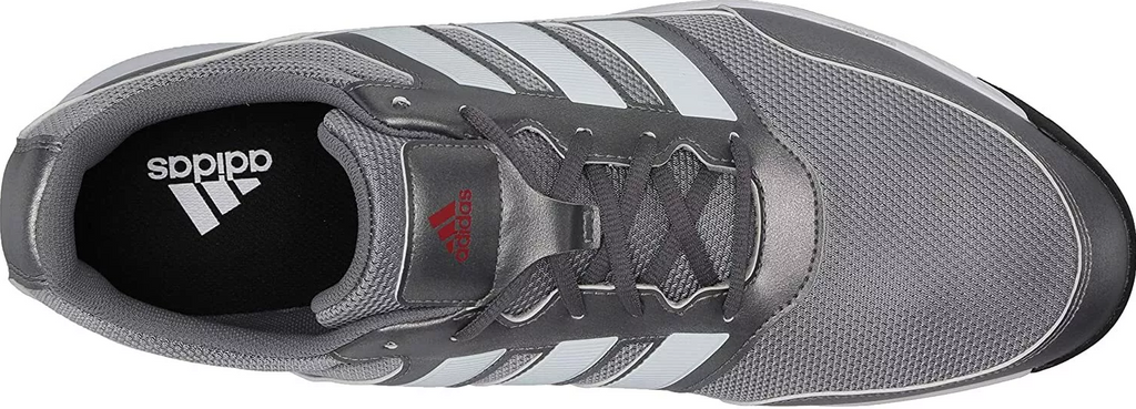 NIB MENS ADIDAS EE9420 TECH RESPONSE 2.0 GREY /WHITE GOLF CLEATS SHOES WIDE