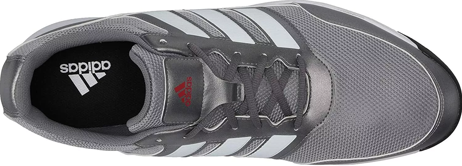 NIB MENS ADIDAS EE9420 TECH RESPONSE 2.0 GREY /WHITE GOLF CLEATS SHOES WIDE