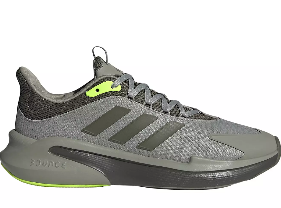 NIB MEN'S ADIDAS IF7296 ALPHAEDGE+ GREEN/VOLT RUNNING SNEAKERS SHOES