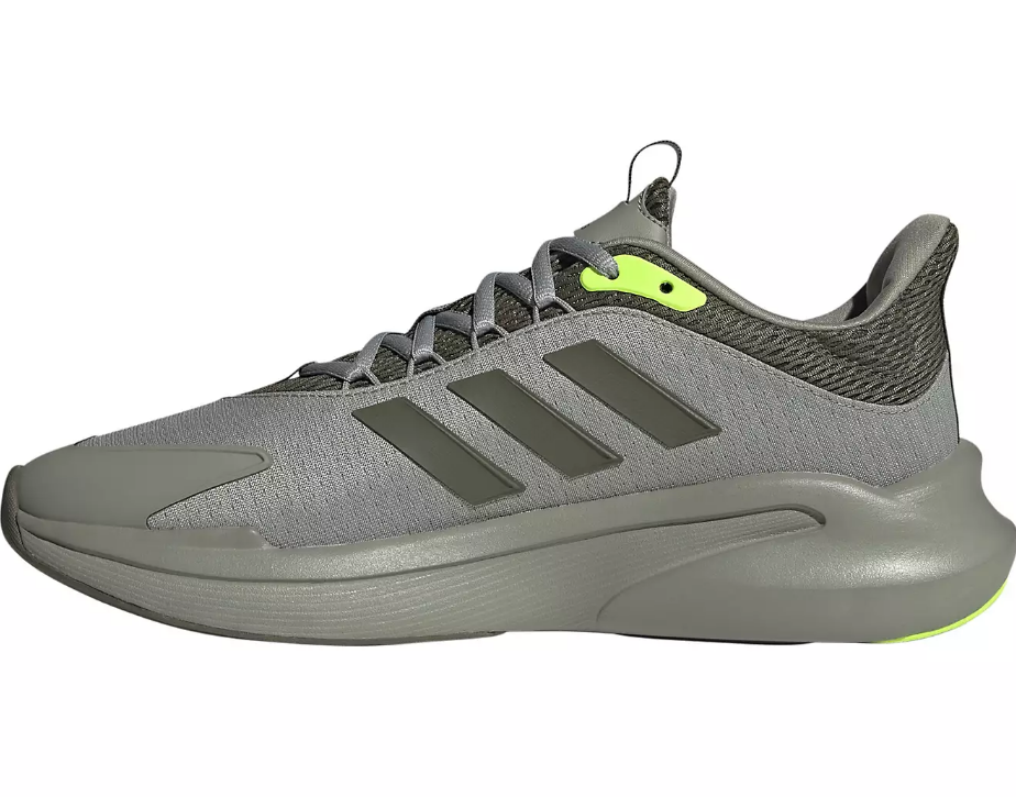 NIB MEN'S ADIDAS IF7296 ALPHAEDGE+ GREEN/VOLT RUNNING SNEAKERS SHOES