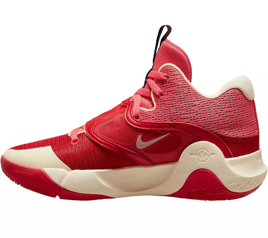 NIB MEN'S NIKE DD9538 601 KD TREY 5 X RED/COCONUT MILK BASKETBALL SHOES SNEAKERS