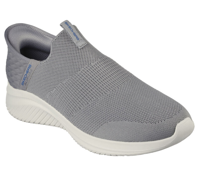 NIB MEN'S SKECHERS 232450/GRY ULTRA FLEX 3.0 SMOOTH STEP SLIP-ON GRAY SHOES $90