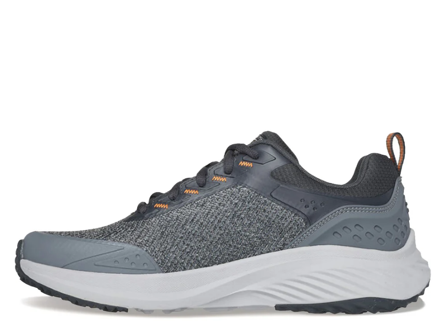 NIB MEN SKECHERS 232783/GYOR BOUNDER RES HAZLET GREY/ORNG LACE UP SNEAKERS SHOES