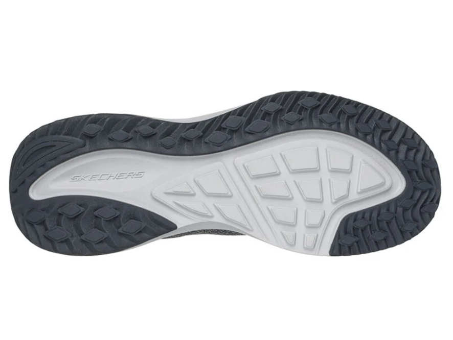 NIB MEN SKECHERS 232783/GYOR BOUNDER RES HAZLET GREY/ORNG LACE UP SNEAKERS SHOES