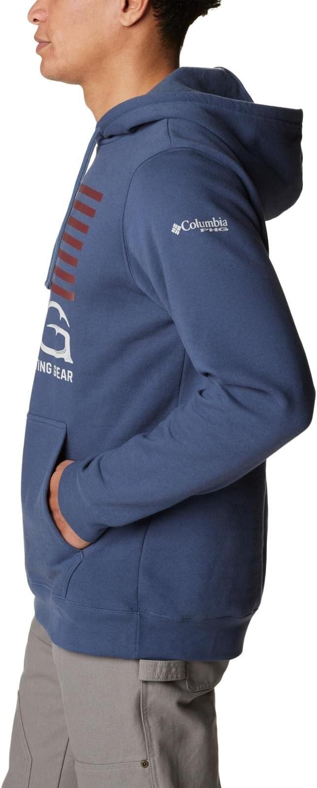 NWT MEN'S COLUMBIA 2052191 492 PHG HUNT STAR PULL ON ZINC /RED ROCKS HOODIE $55