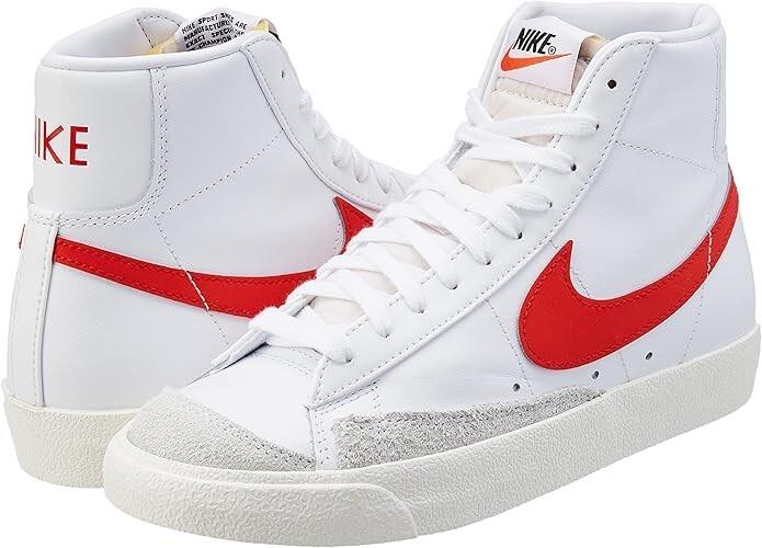 NIB WOMEN'S NIKE CZ1055 101 W BLAZER MID '77 WHITE/RED/SAIL SHOES SNEAKERS