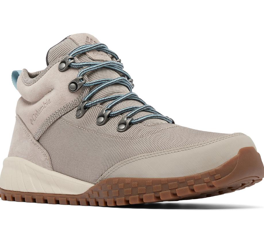 NIB COLUMBIA 1950921-027 MEN'S FAIRBANKS MID WATERPROOF GREY/STORM BROWN BOOT