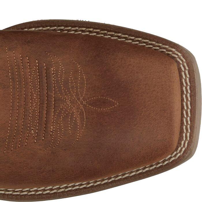 NIB MEN'S JUSTIN SE7515 CANTER CLAY BROWN WATER BUFFALO SQUARE TOE LEATHER BOOT