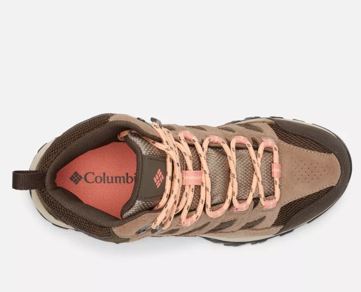 NIB COLUMBIA 1765401-231 WOMEN'S CRESTWOOD MID WATERPROOF CORDOVAN/MUD BOOTS