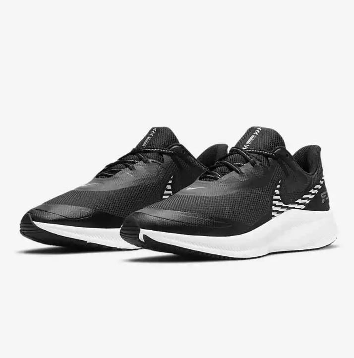 NIB MEN'S NIKE CQ8894 001 QUEST 3 SHEILD BLACK/METELLIC SILVER SHOES SNEAKERS