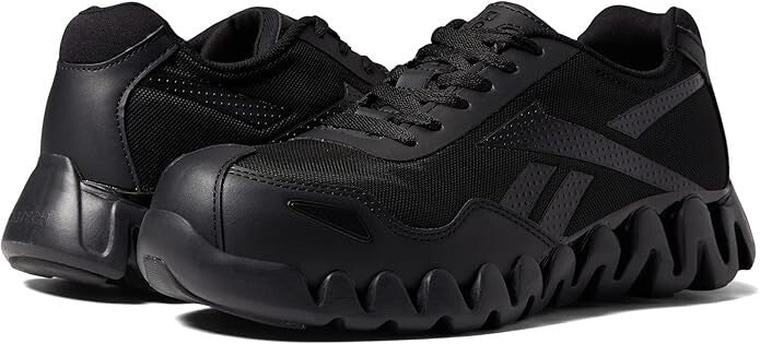 NIB MEN'S REEBOK RB3019 ZIG PULSE WORK COMP. TOE SR EH XTR SR BLACK SHOES $130