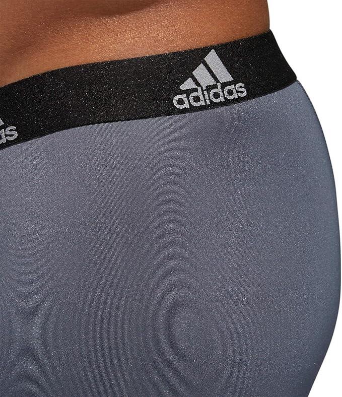 NIB Adidas Men's Performance  Boxer Brief TRUNK Underwear (3 Pack), BLACK/GREY