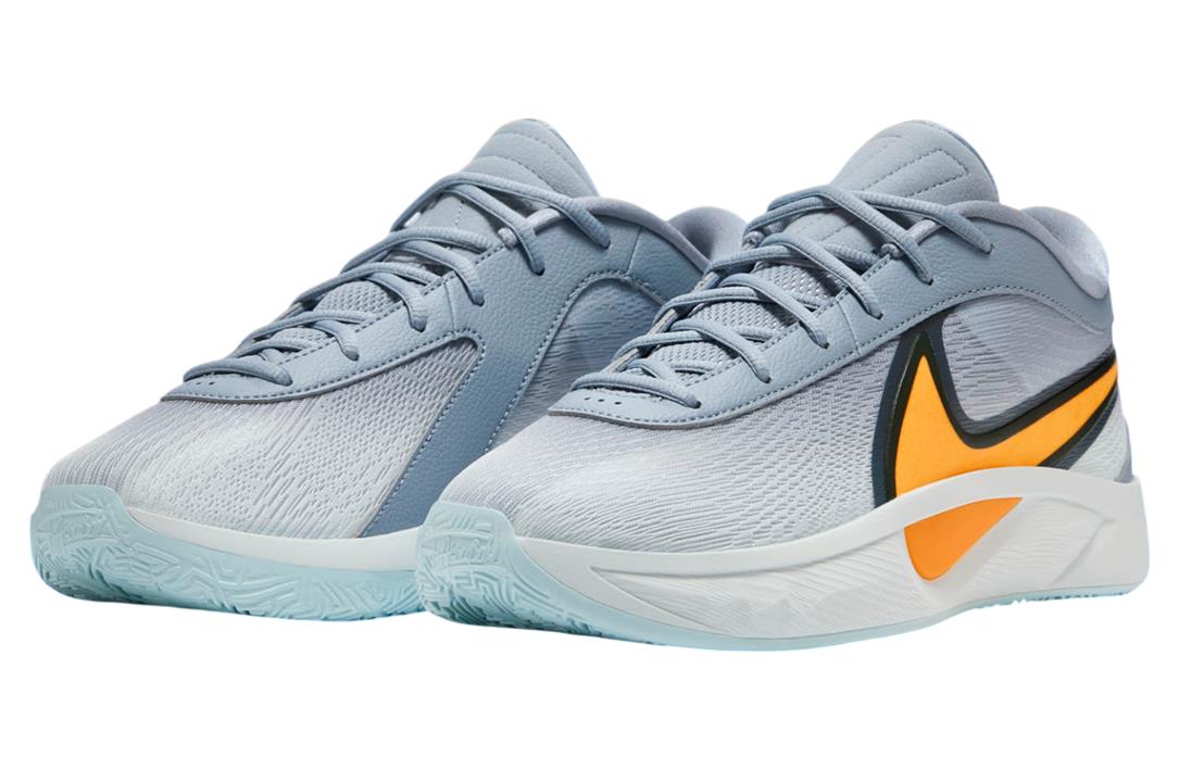 NIB MEN'S NIKE FJ7792 400 GIANNIS FREAK 6 SHOES SLATE/ORANGE /BLACK SNEAKERS