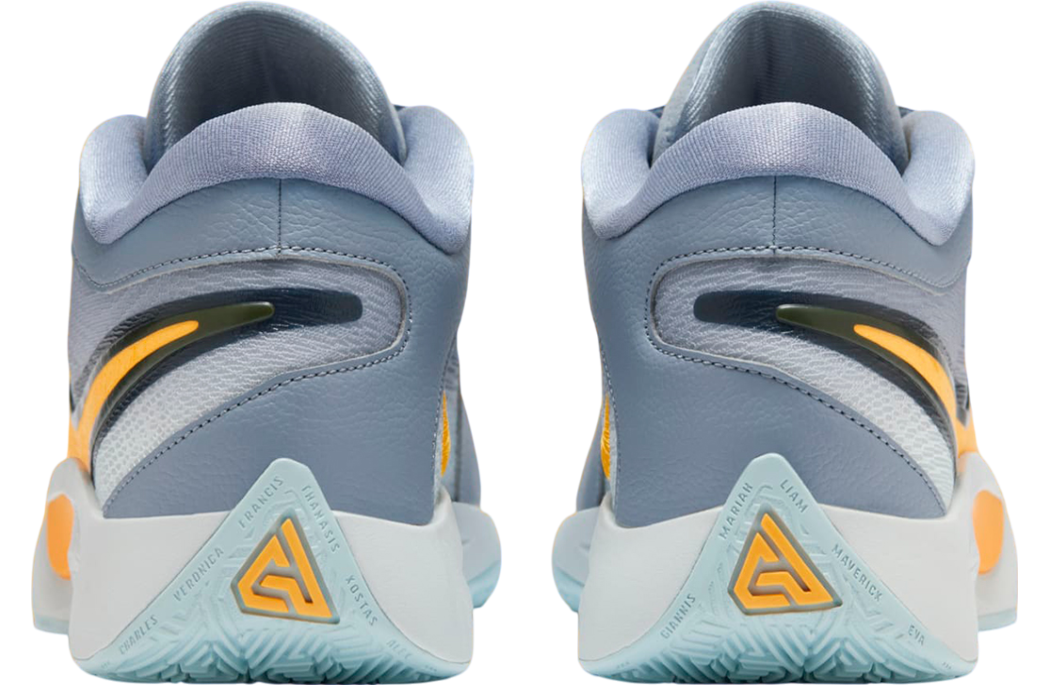 NIB MEN'S NIKE FJ7792 400 GIANNIS FREAK 6 SHOES SLATE/ORANGE /BLACK SNEAKERS